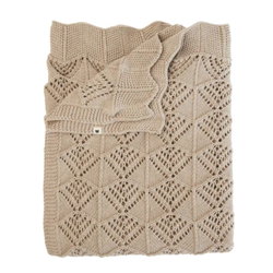 Image of BIBS Knitted Blanket Wavy Vanilla
