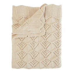 Image of BIBS Knitted Blanket Wavy Ivory