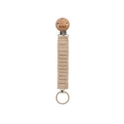 Image of Pacifier Clip Knitted – Vanilla