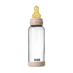 Image of Baby Glass Bottle Set 8oz Latex – Blush