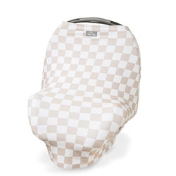 Image of Mom Boss® 4-in-1 Multi-Use Cover – Taupe Checkerboard