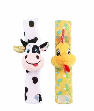 Farm Friends Wrist Rattle Set