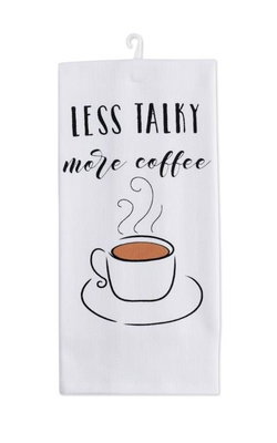 Image of Tea Towel – Less Talky More Coffee
