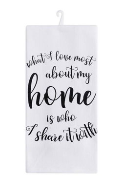 Image of Tea Towel – What I Love About Home