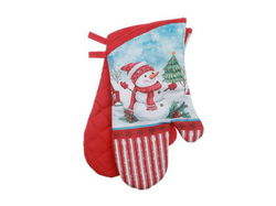Image of 14′ Oven Mits 2pcs Snowmen
