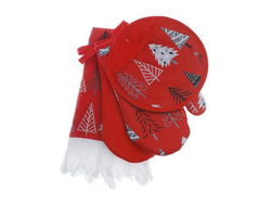 Image of 4 pc Kitchen Set ( Trees Pattern)