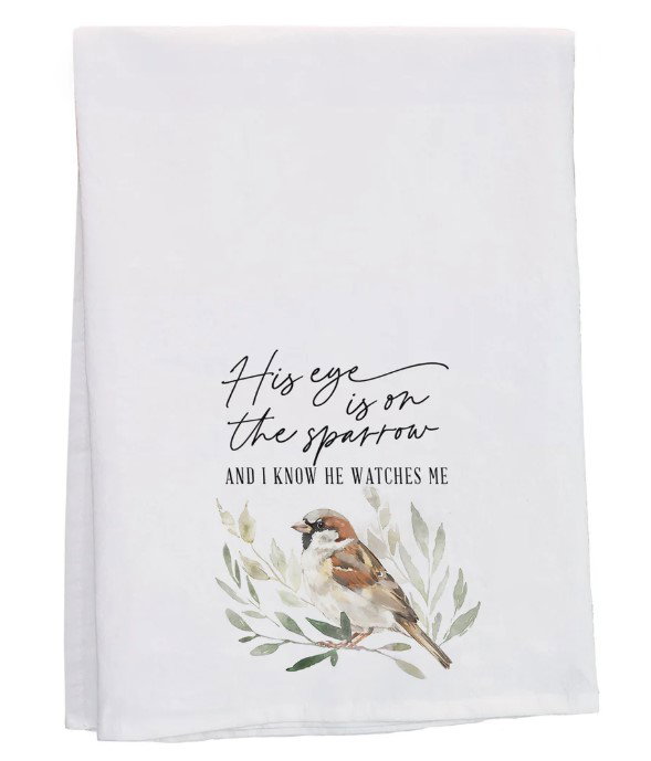 Image of Eye On The Sparrow Tea Towel