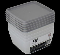 Image of Ultra Square Freezer Container 1 Qt (5pack)