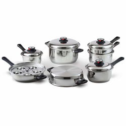 Image of Cookware Maxam Waterless 5 ply 17 pc