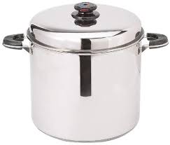 Image of Stock Pot 24 qt  5 ply Maxam