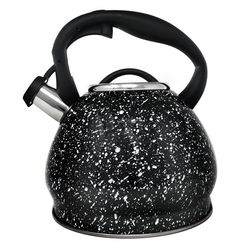 Image of Stainless Steel Whistling Tea Kettle  3.3L, Black