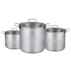 Image of Valore Stock Pot Set 12 qt,16 qt, 24 qt 5 ply