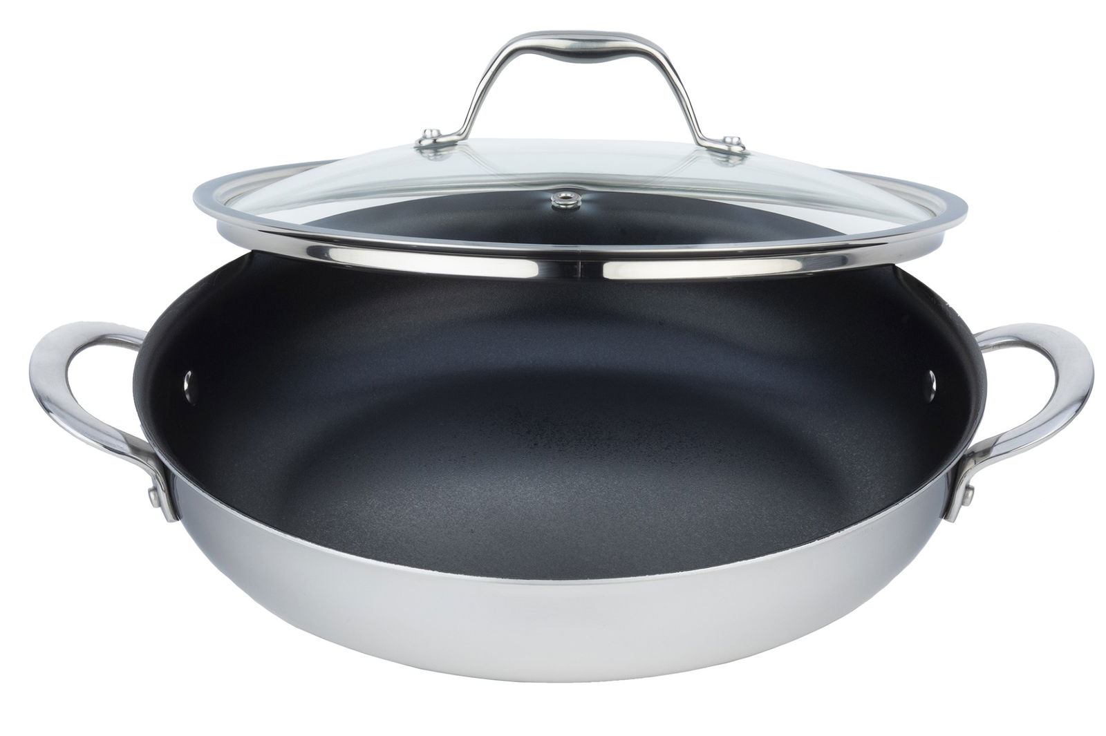 Image of Meyer Fry Pan Dynasty Non-Stick with lid 32cm/12′