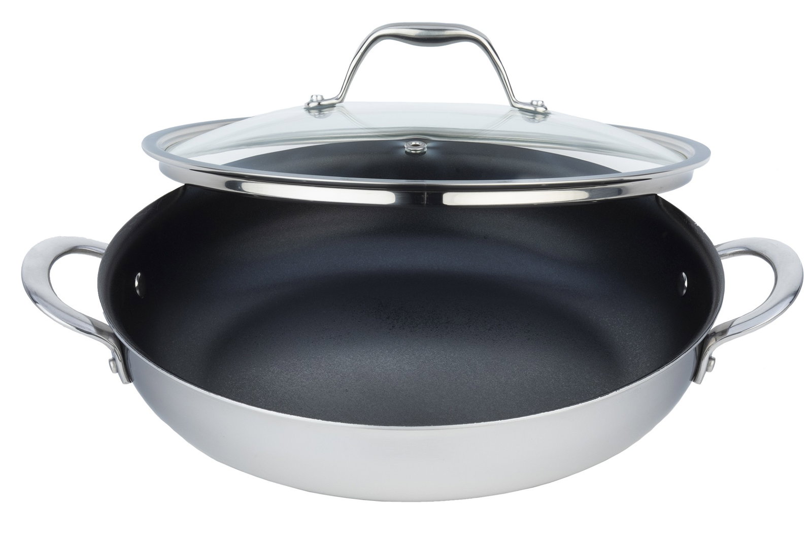 Image of Meyer Fry Pan Dynasty Non-Stick with lid 28cm/11′