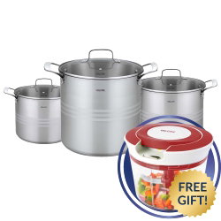 Image of Valore 12 Qt Stock Pot Set + Free Gift (Lynette)
