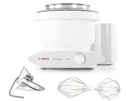 Image of Bosch Universal Plus White Regular Bundle with Dough Hook Extender