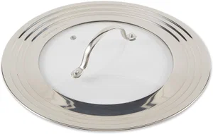 Universal Lid Stainless Steel with Glass Insert, Fits pans 7"-12""