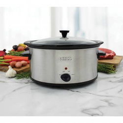 Image of Slow Cooker, 8 QT. Nesco Metallic Stainless Steel