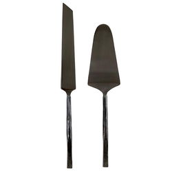 Image of Matte Black Serving Set – Set of 2