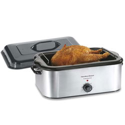 Image of Roaster Oven Weston 22 Quart Stainless Steel
