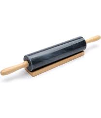 Image of Rolling Pin Black Marble with Base 10′