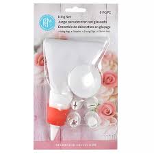 Image of Icing Decorating Set 8 Pc Set – Includes Flower Nail