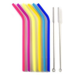 Image of Straws Angled Silicone 9.5′ 6pc