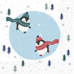 Image of Napkins Luncheon Penguin Skate