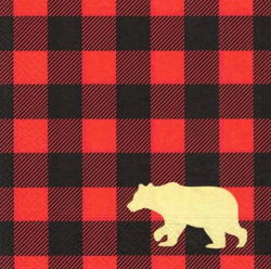 Image of Buffalo Bear – Luncheon Napkin