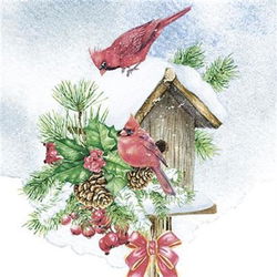 Image of Paper Napkins Cardinals
