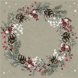 Image of Paper Napkins Wreath