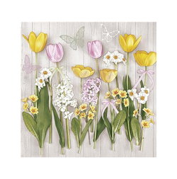 Image of Paper Napkin Tulip Spring Flower