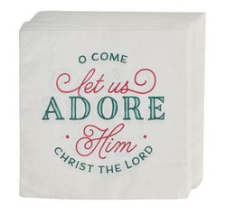 Image of Lunch Napkins Paper 12pc Adore Him