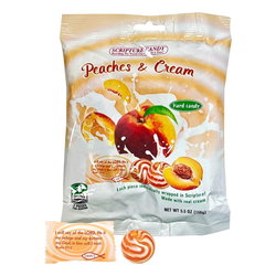 Image of Peaches & Cream Hard Candy 5.5oz Bag, 25 Pc
