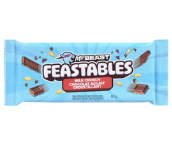 Image of Feastables 60g Chocolate Bar Milk Crunch