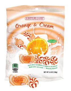 Image of Candy-Scripture Orange & Cream -5.5oz Bags