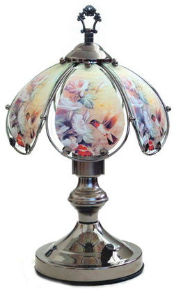 Image of Lamp Medium Electric Black Chrome- Base Only – Currently Unavilab