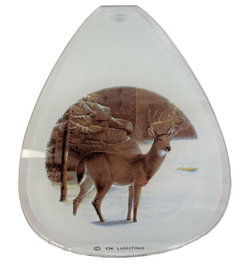 Image of Lamp Panels Medium Deer in Circle DE2 (Set of 6)