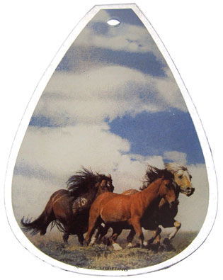 Image of Lamp Panels Medium Horses HO6 (Set of 6)