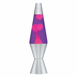Image of 14.5” Lava Lamp Pink, Purple, Silver