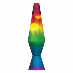 Image of 14.5′ Lava Lamp Rainbow- White, Clear, Tricolour