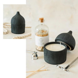 Image of Clay Collection – BLACK Soy Wax Candle