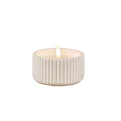 Image of 2.25′ Ribbed Cement Candle