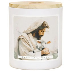 Image of Jesus Holding Lamb – Pch – Candles
