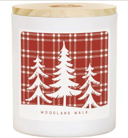 Image of Plaid Trees Candle
