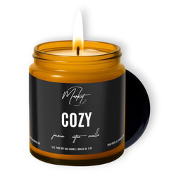 Image of 8 oz. Amber Jar- Cozy Candle