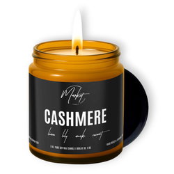 Image of 8 oz. Amber Jar- Cashmere Candle