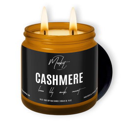 Image of 16 oz. Amber Jar- Cashmere Candle