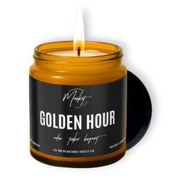 Image of 8 oz. Amber Jar- Golden Hour Candle