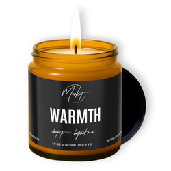 Image of 8 oz. Amber Jar- Warmth Candle